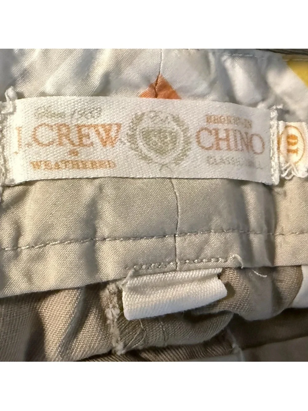J. Crew Chino Shorts Womens Size 10 Khaki Cotton Casual Classic Pockets Preppy